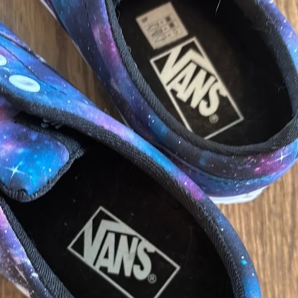 Vans Black and Purple Cosmic Sneakers - Picture 6 of 6